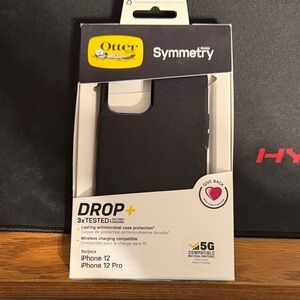 OtterBox Symmetry Series Midnight Black Case for iPhone 12/12 Pro